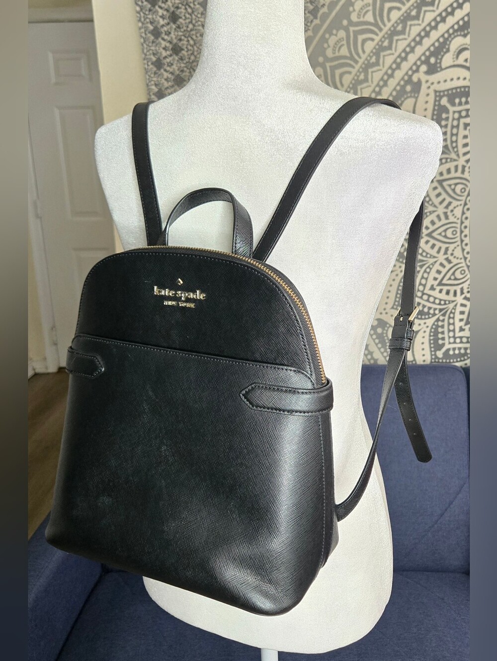Kate Spade Staci Saffiano Leather Dome Backpack